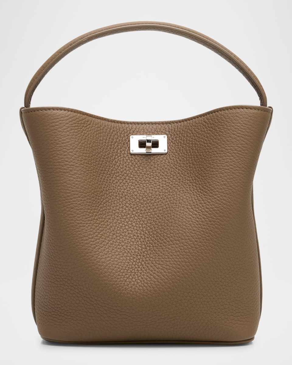 Odeon Mini Grain Leather Bucket Bag